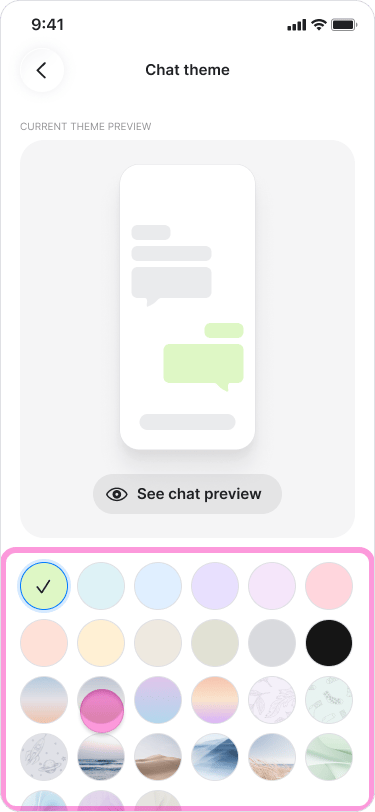 Personalize Your Chat Theme screenshot 8