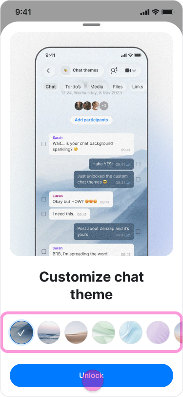 Personalize Your Chat Theme screenshot 3