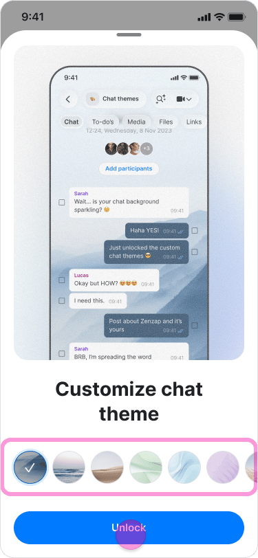 Personalize Your Chat Theme screenshot 3