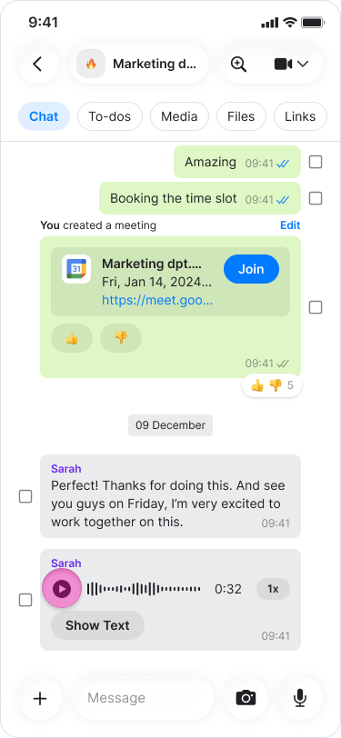 Playing Audio Messages screenshot 1