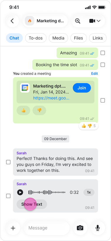 Playing Audio Messages screenshot 2