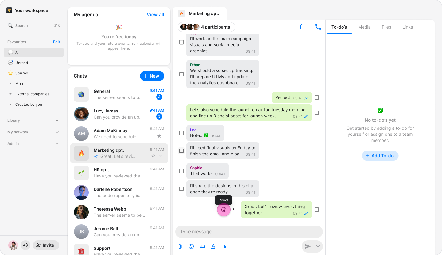 React to Messages screenshot 3