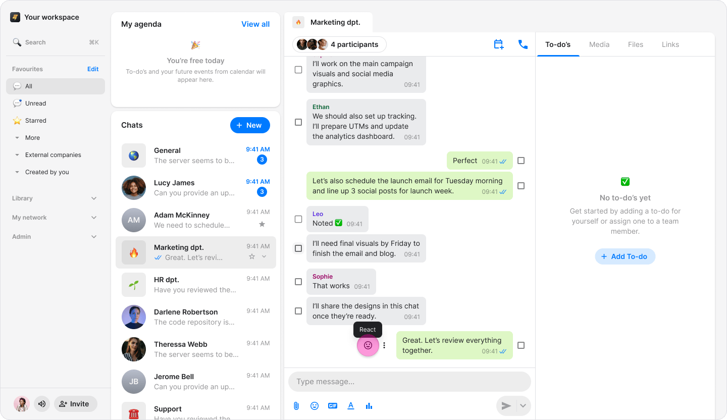 React to Messages screenshot 3