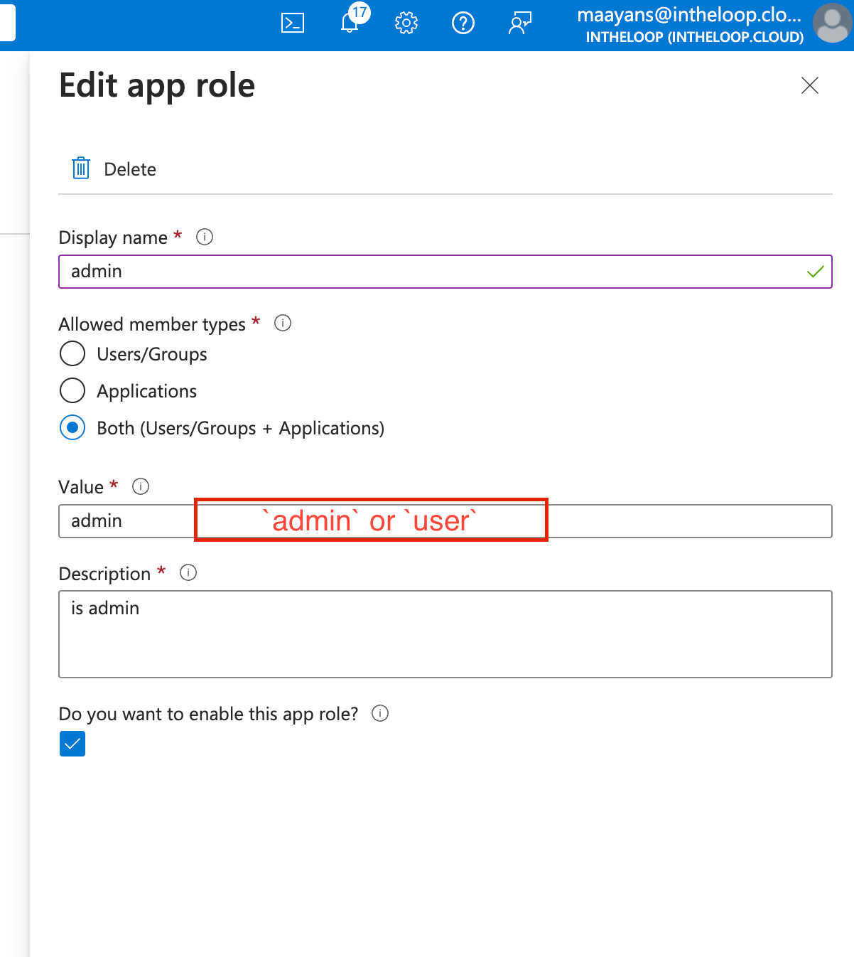 Configure App Roles