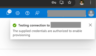 SCIM Test Connectivity