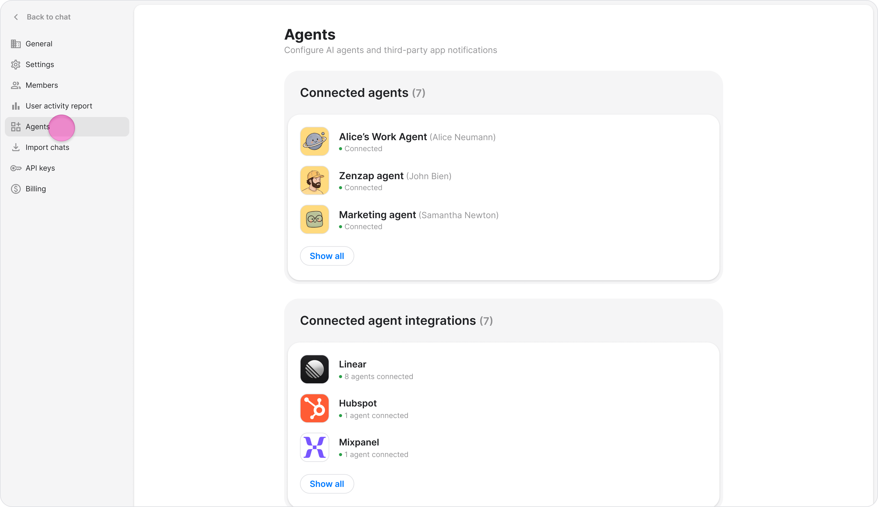 Disconnect an AI Agent screenshot 6