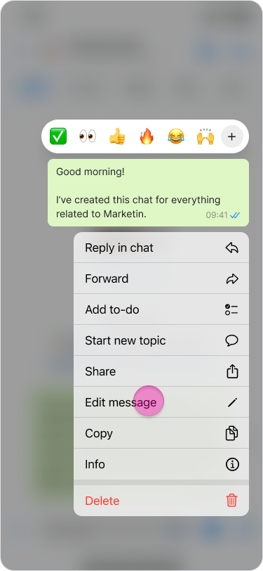 Edit Messages screenshot 2