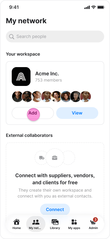 Invite with Company Code screenshot 2