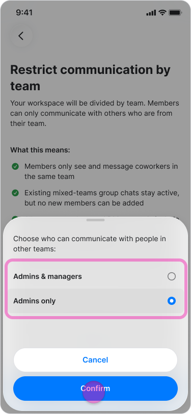 Limiting Communication screenshot 5