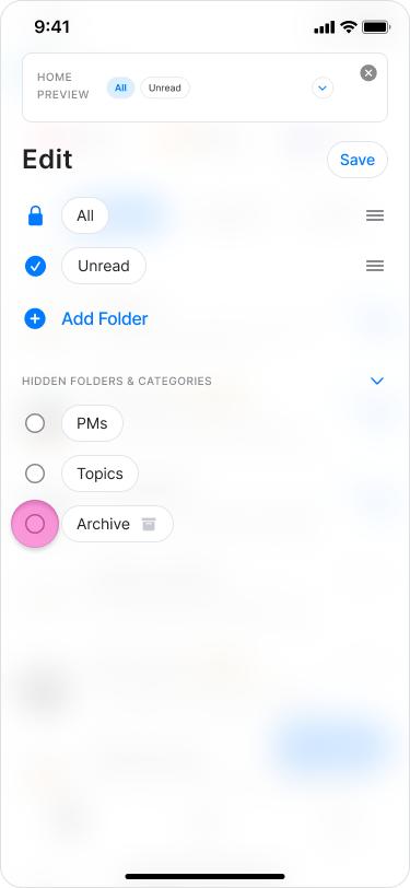 Make the "Archive" Folder Visible screenshot 3