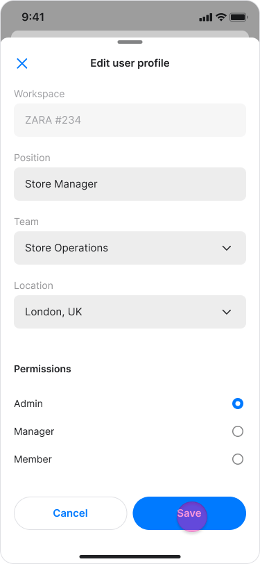Manage Team Roles screenshot 7