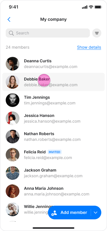 Manage Team Roles screenshot 3
