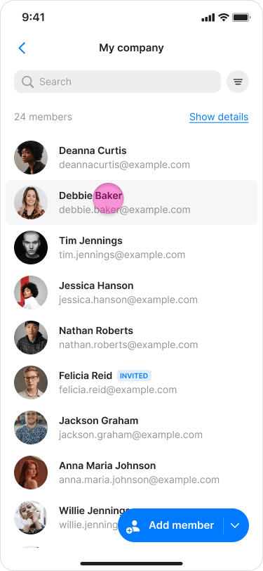 Manage Team Roles screenshot 3