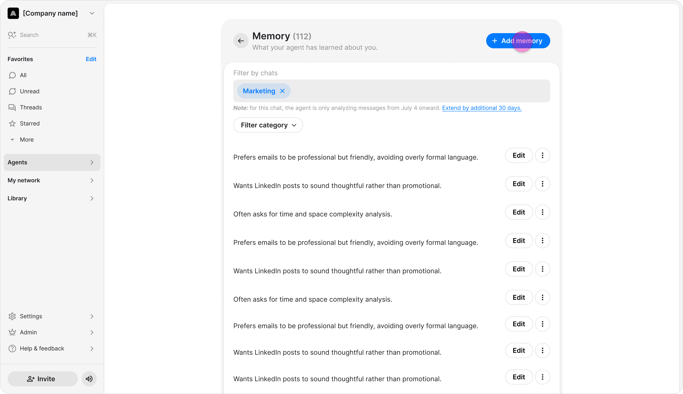 Manage Your Agent’s Memory screenshot 16