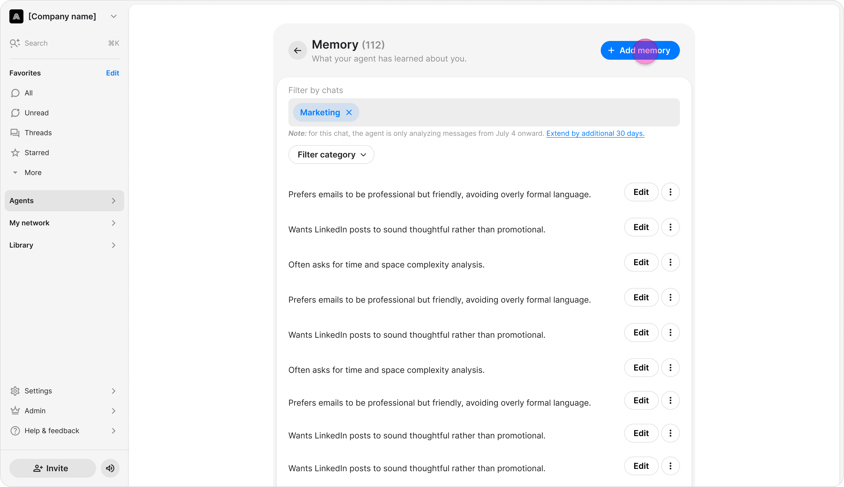 Manage Your Agent’s Memory screenshot 16