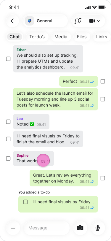 Reply to a Message screenshot 3