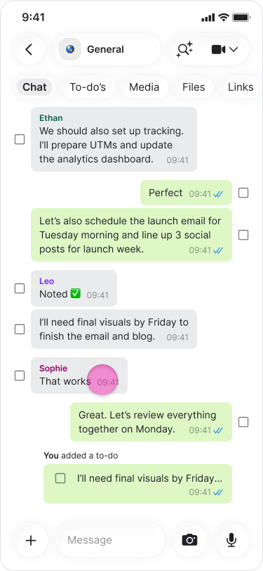 Reply to a Message screenshot 3