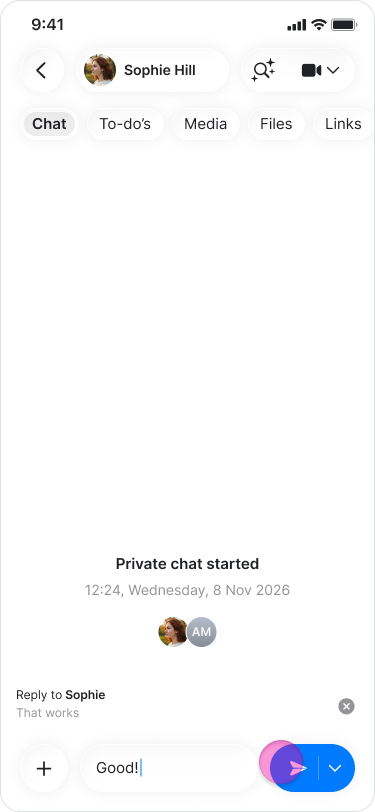 Reply to a Message screenshot 5