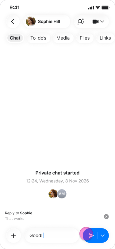 Reply to a Message screenshot 5