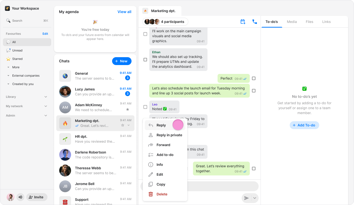 Reply to a Message screenshot 7
