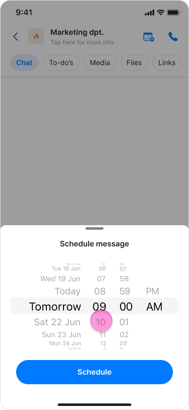 Schedule a Message screenshot 6