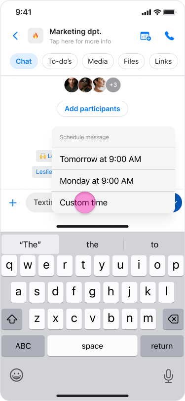 Schedule a Message screenshot 5