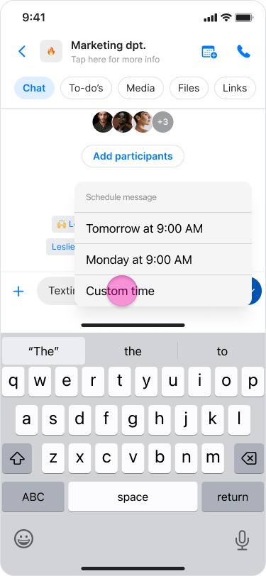 Schedule a Message screenshot 5