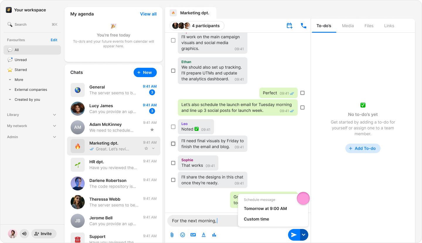 Schedule a Message screenshot 9