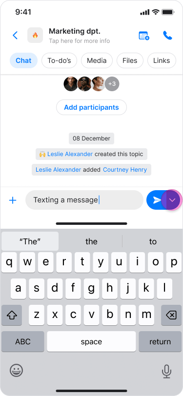Schedule a Message screenshot 3