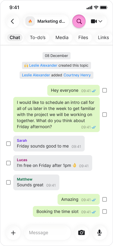 Search in Chat screenshot 1