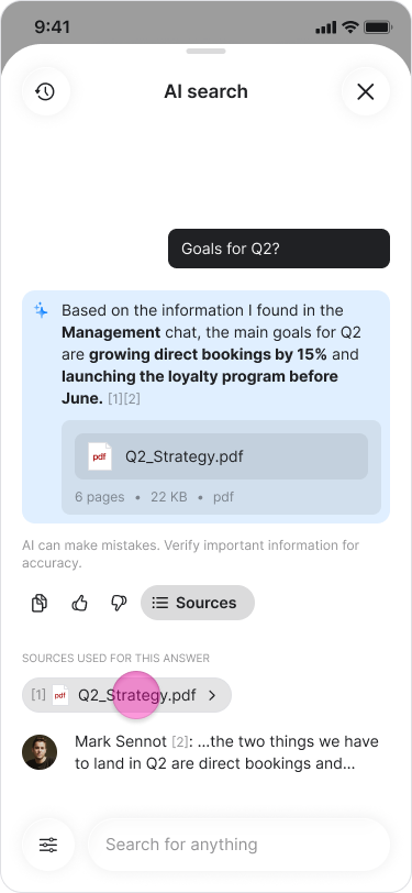 Search Your Workspace With AI screenshot 4