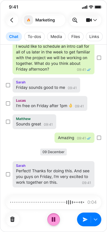 Send Audio Messages screenshot 6