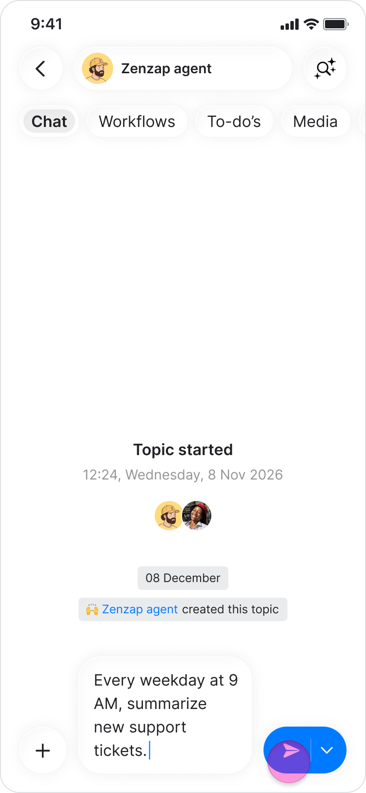 Set Up a Workflow screenshot 1