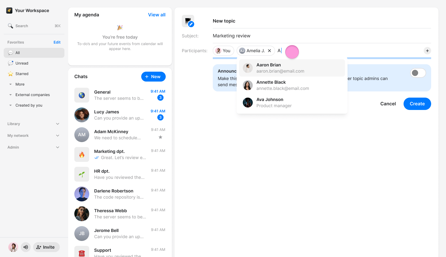 Create a Topic from a Message screenshot 9