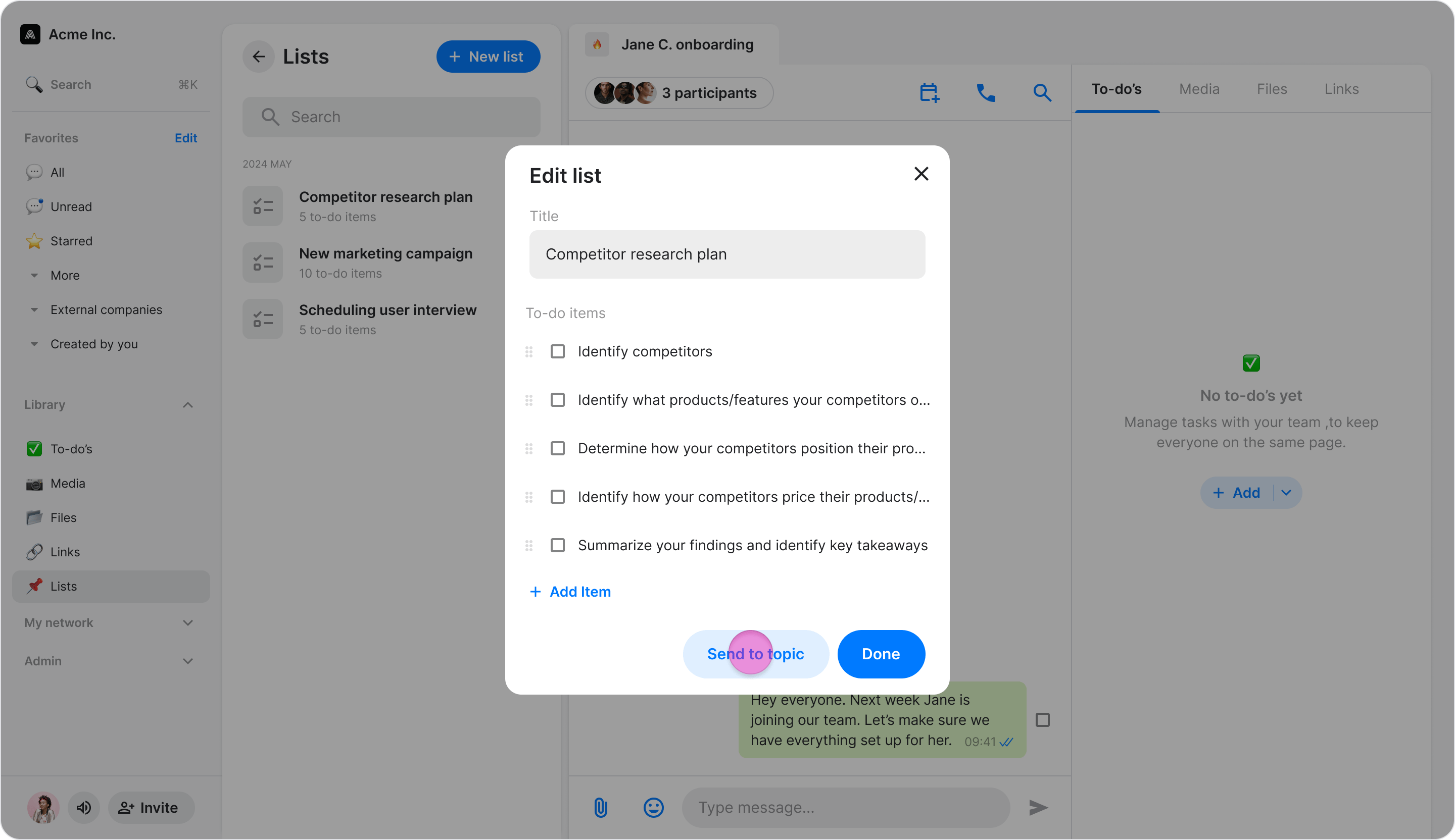 Create Lists screenshot 13