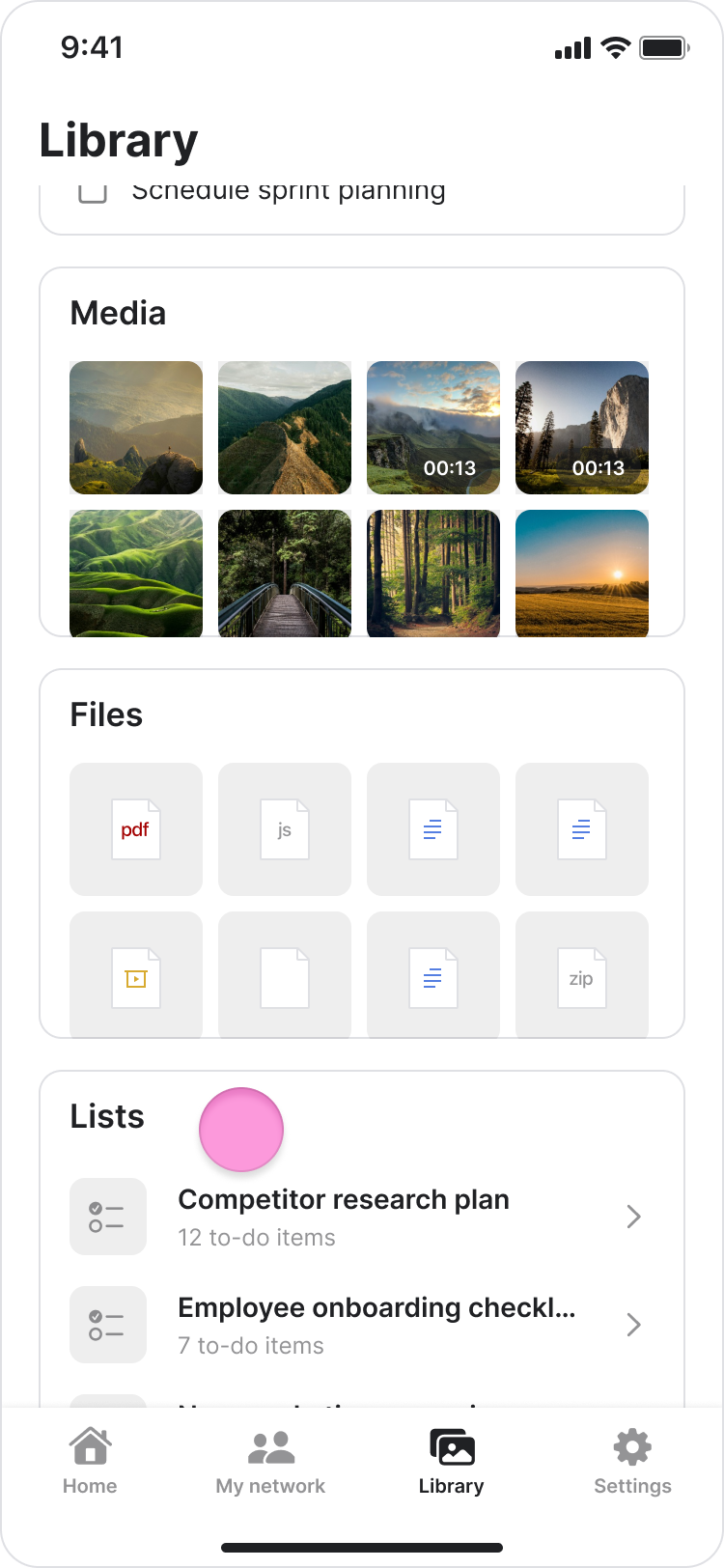 Create Lists screenshot 1