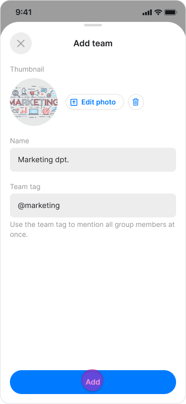 Create Teams and Locations screenshot 6