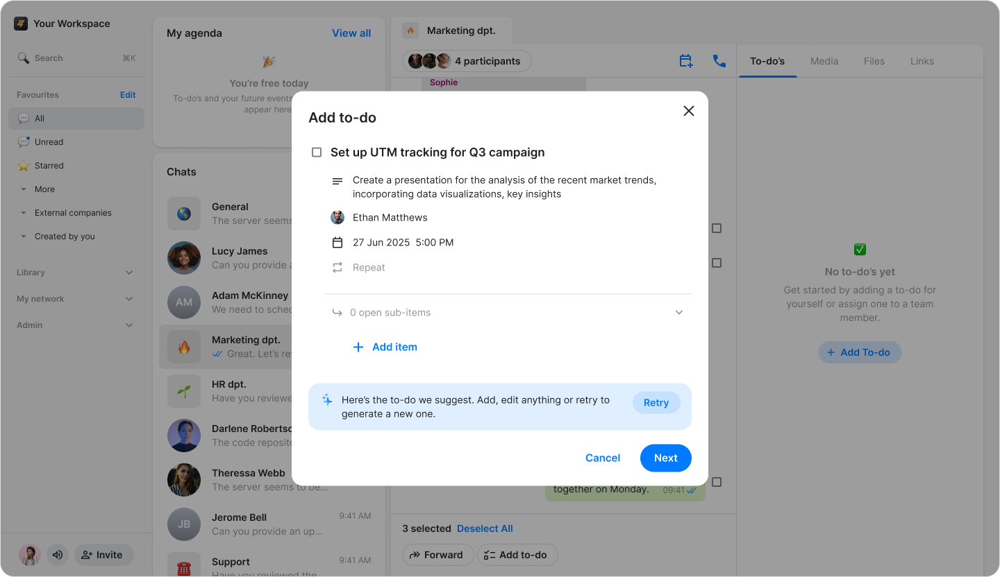 Create To-dos from Messages Using A.I screenshot 8