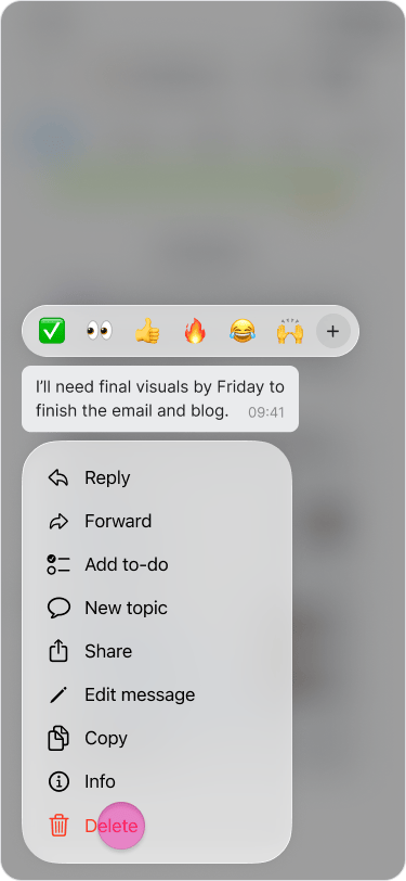 Delete a Message screenshot 2