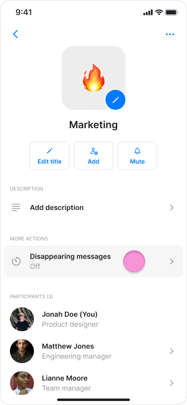 Disappearing Messages screenshot 2