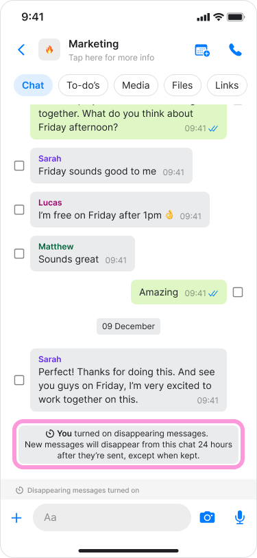Disappearing Messages screenshot 4