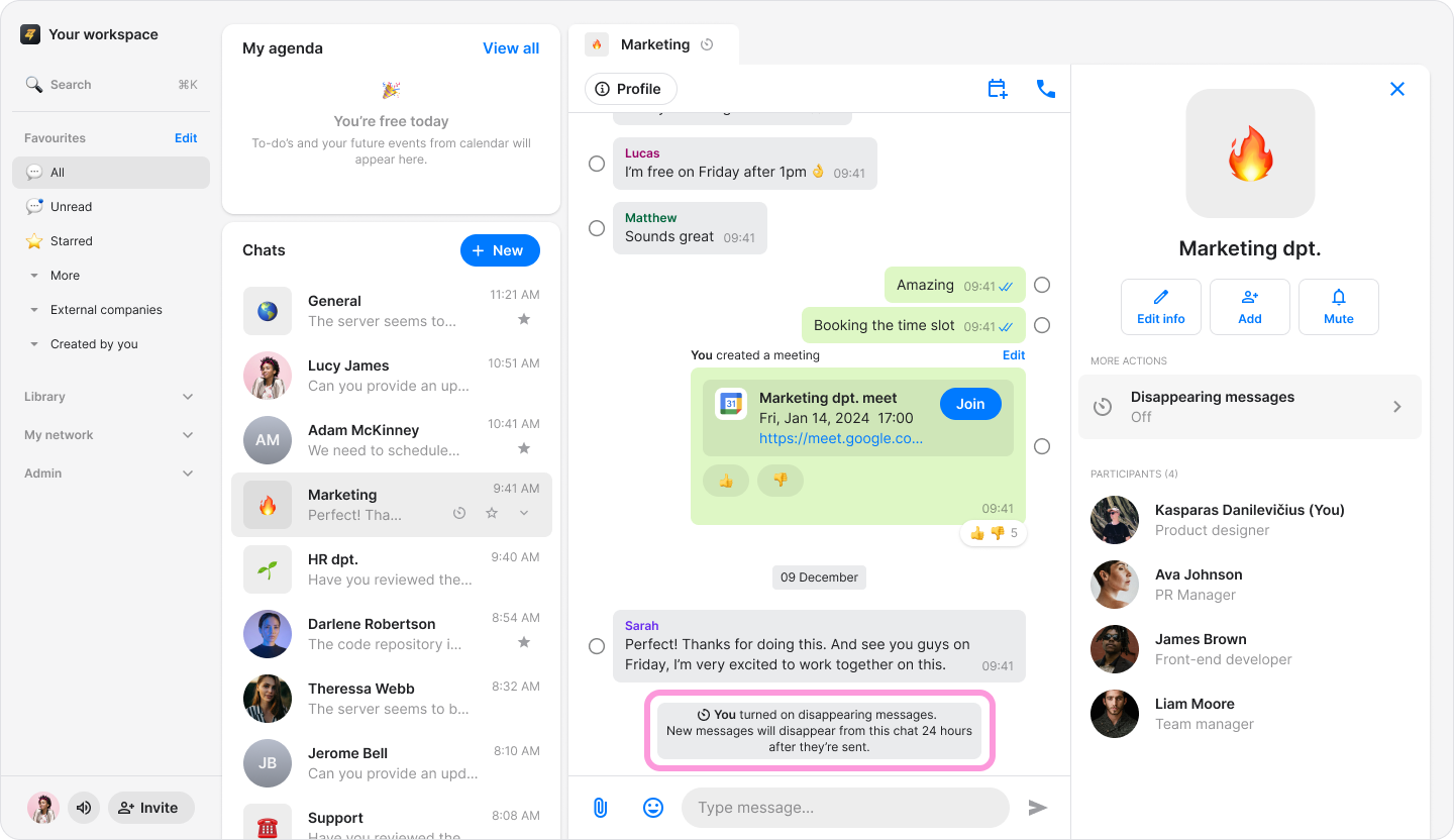 Disappearing Messages screenshot 9