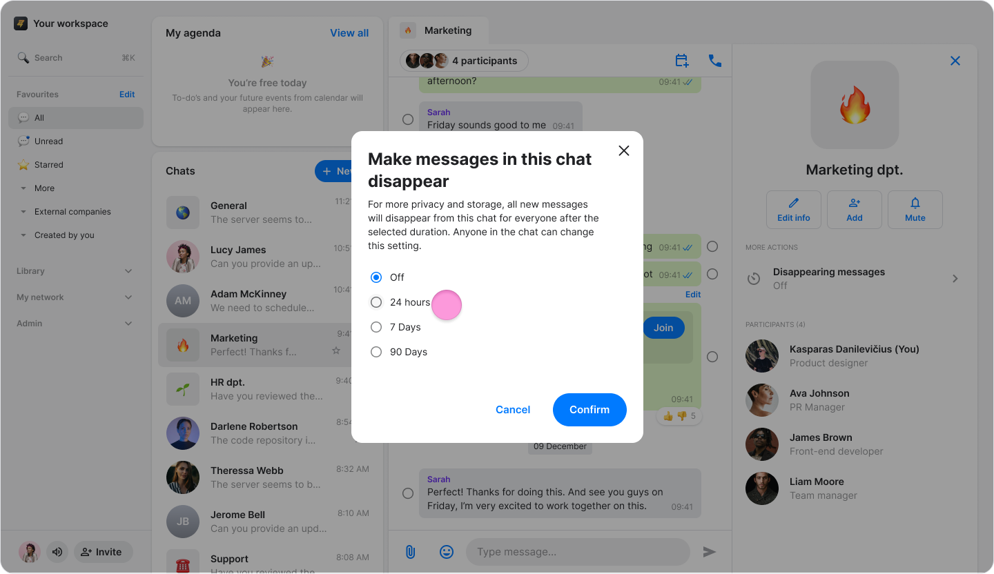 Disappearing Messages screenshot 8