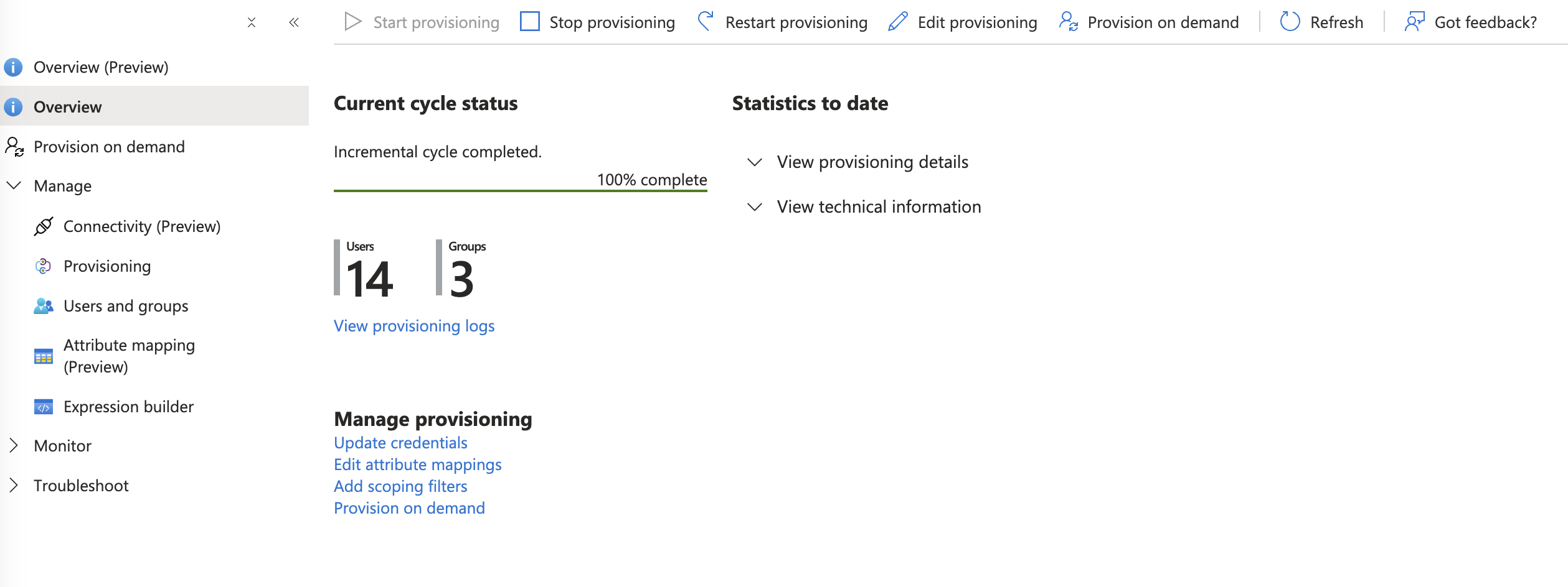 SCIM Provision Overview