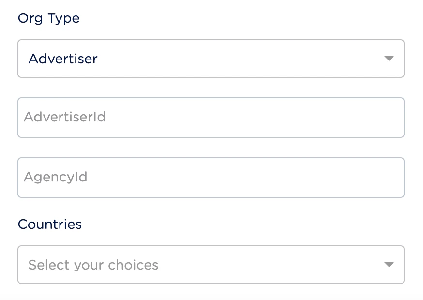 Advertiser option