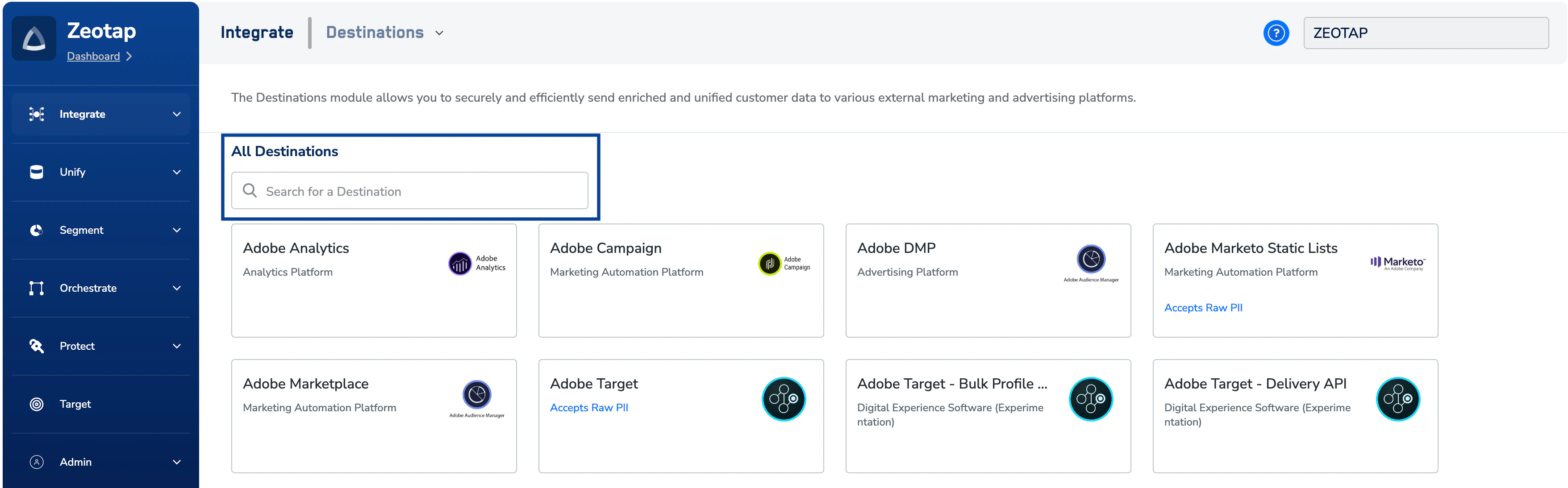Search Adform DMP