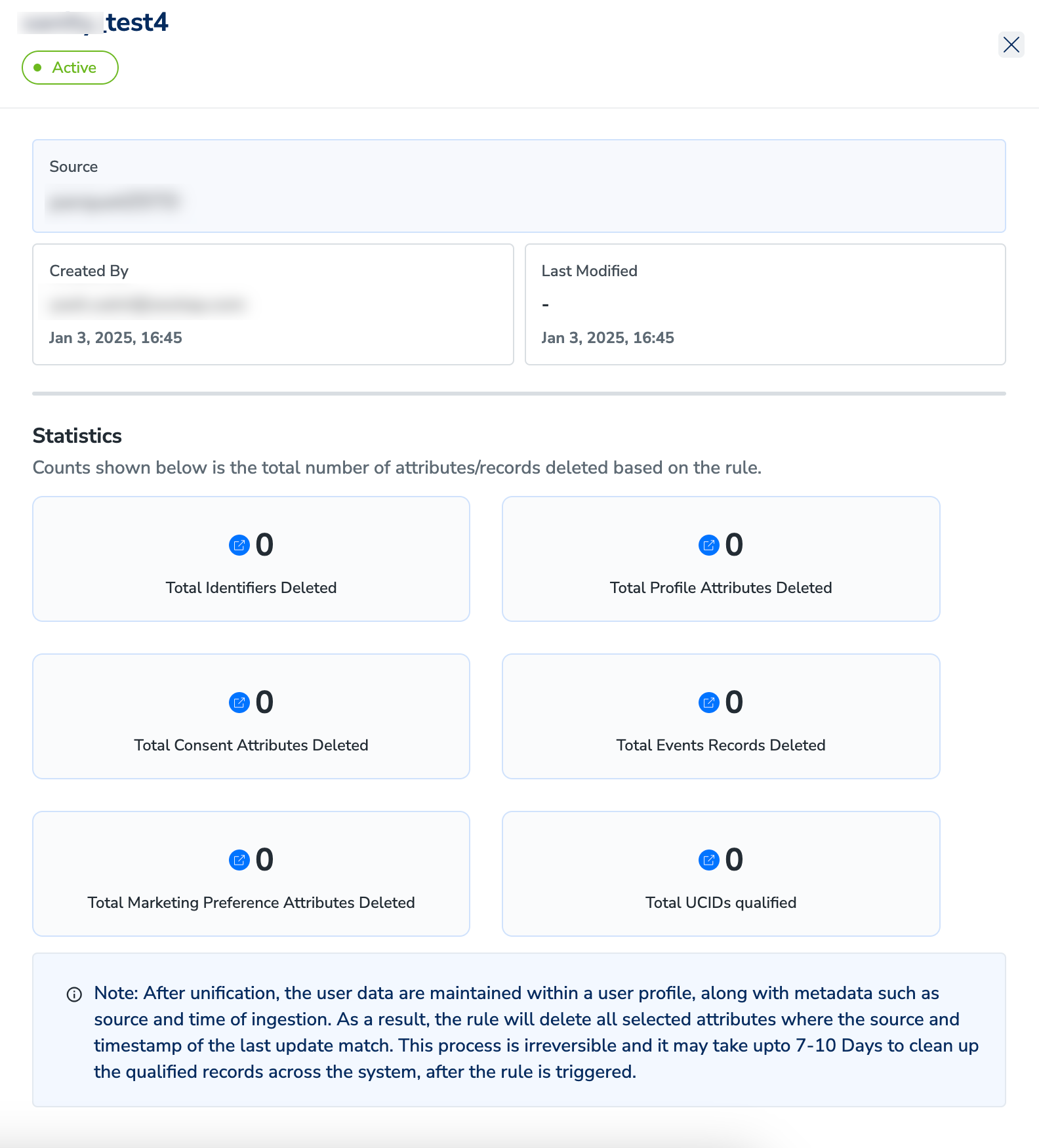 Working with different Data Lifecycle Screens - Zeotap docs