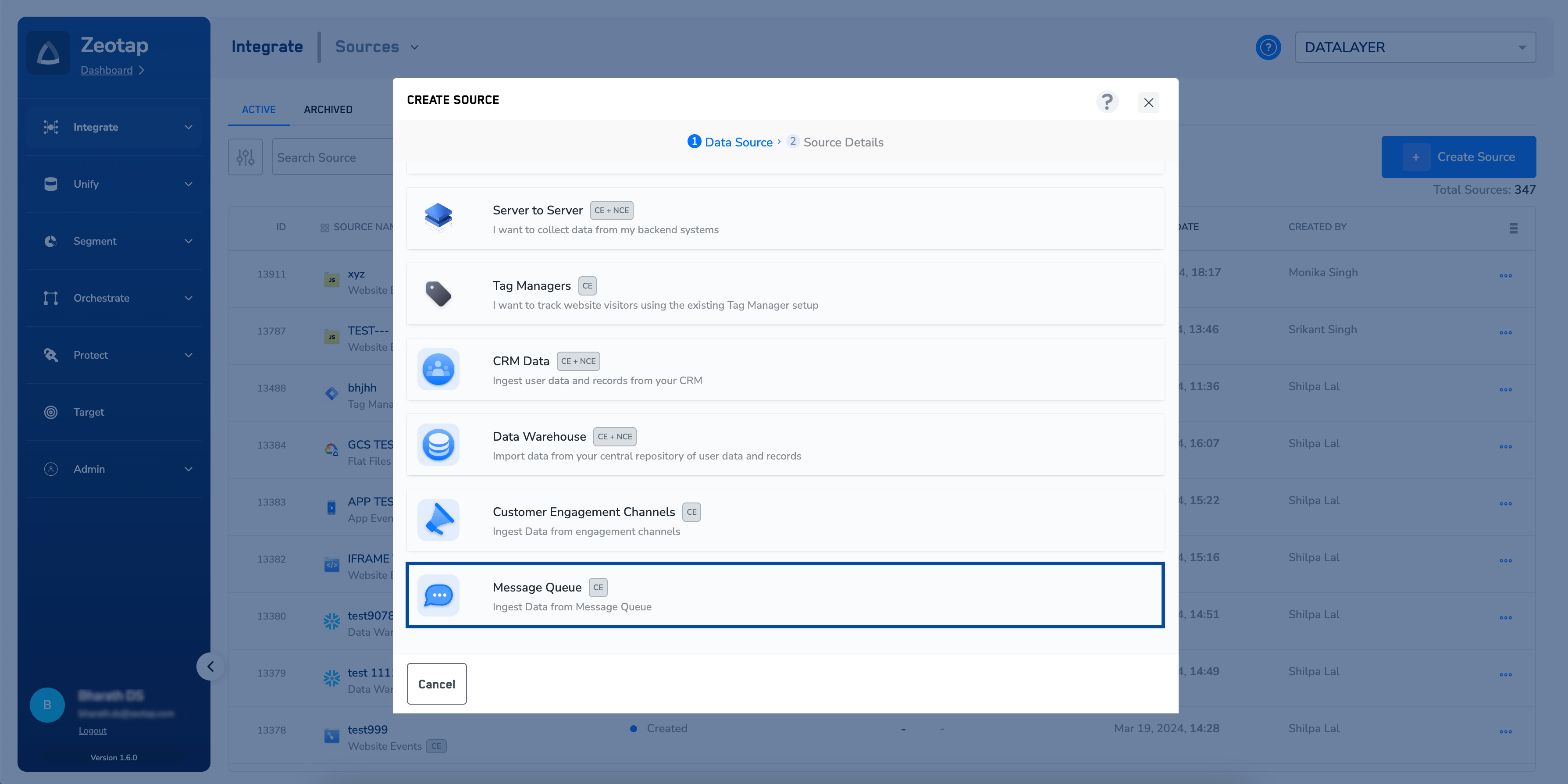 Create a Pub/Sub Stream Source - Zeotap docs