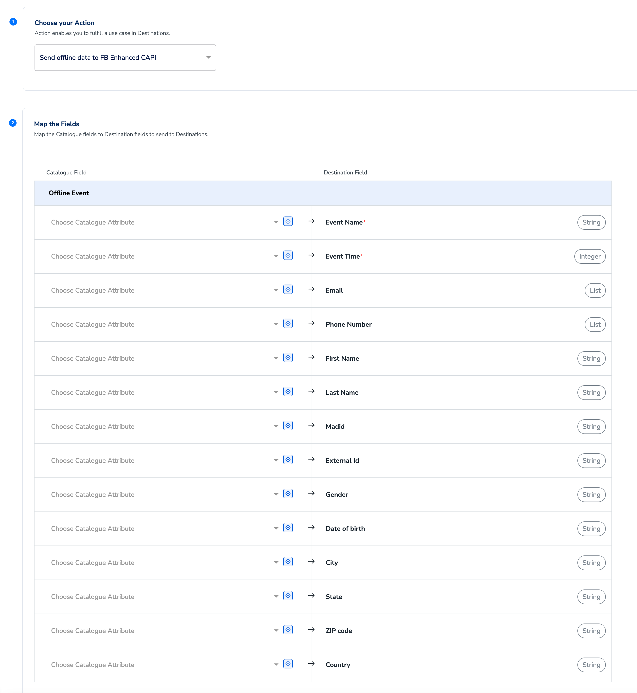 Facebook Enhanced Conversions API (Send Offline data) - Zeotap docs