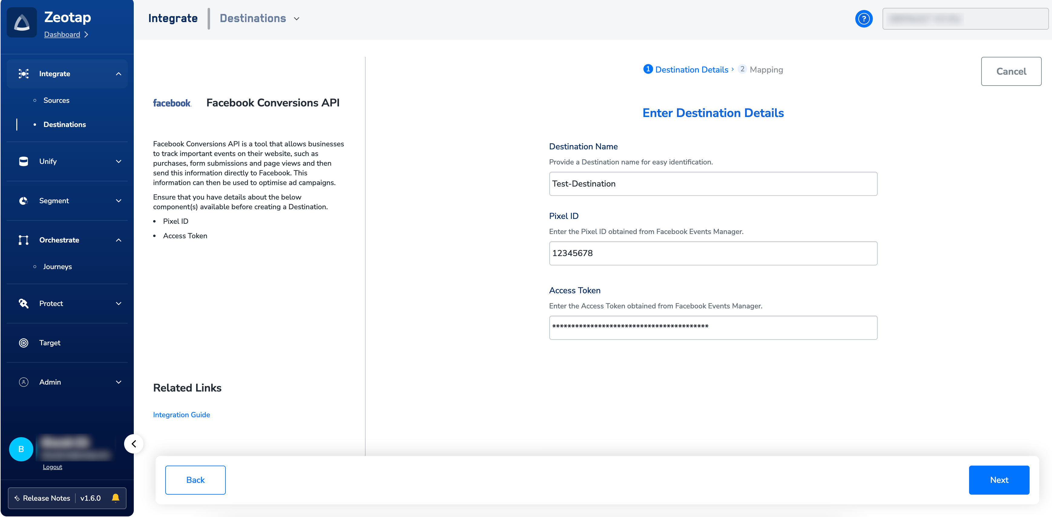 Facebook Enhanced Conversions API (Send Offline data) - Zeotap docs